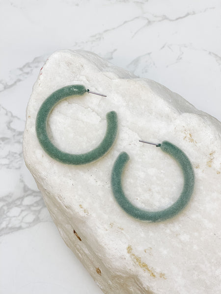 Velvet Hoop Earrings