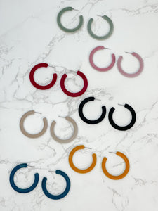 Velvet Hoop Earrings