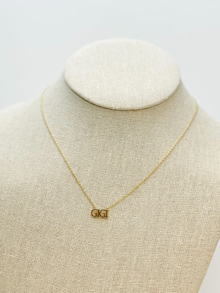 'GIGI' Gold Pendant Necklace