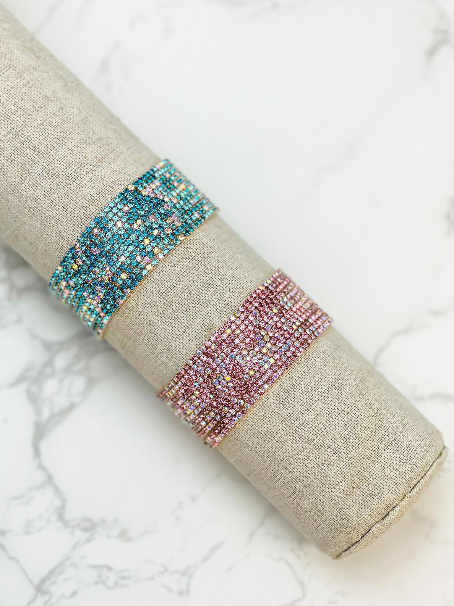 Skinny Gold Stretch Bracelet Stack