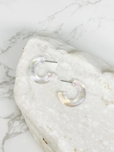 Pearlescent Mini Acrylic Hoops