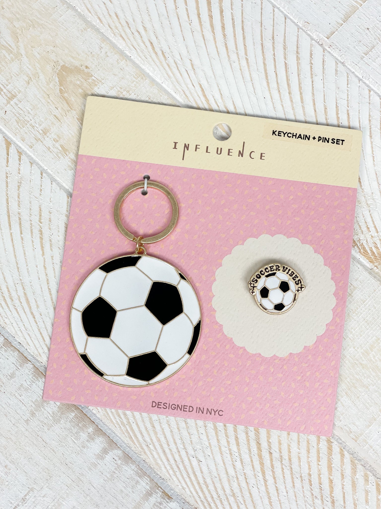 Sports Enamel Keychain & Pin Set