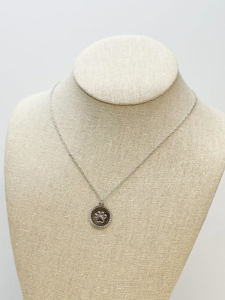 Paw Print Medallion Necklaces