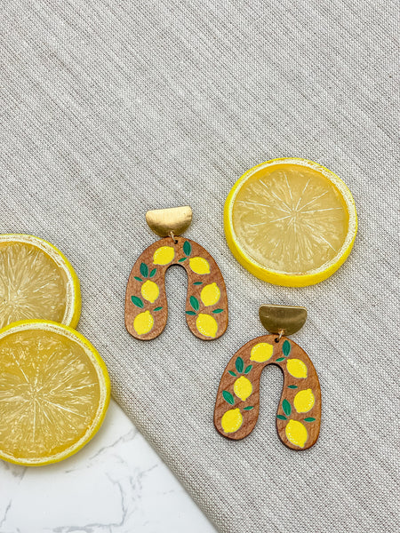 Fruit Horseshoe Wooden Dangles