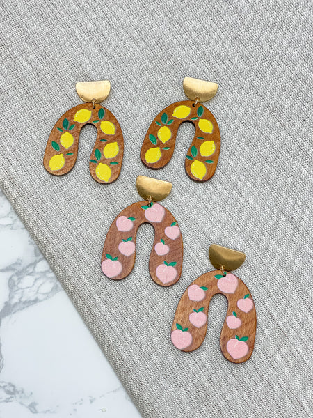 Fruit Horseshoe Wooden Dangles