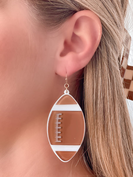 Acrylic Sports Dangle Earrings