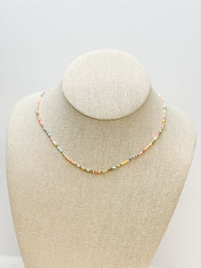 Pastel Multi Seed Bead Necklace