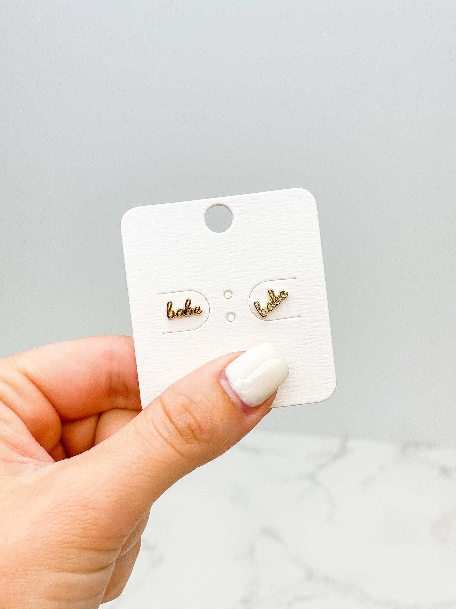 'Babe' Stud Earrings
