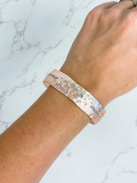 Night Sky Metal Bangle Bracelets