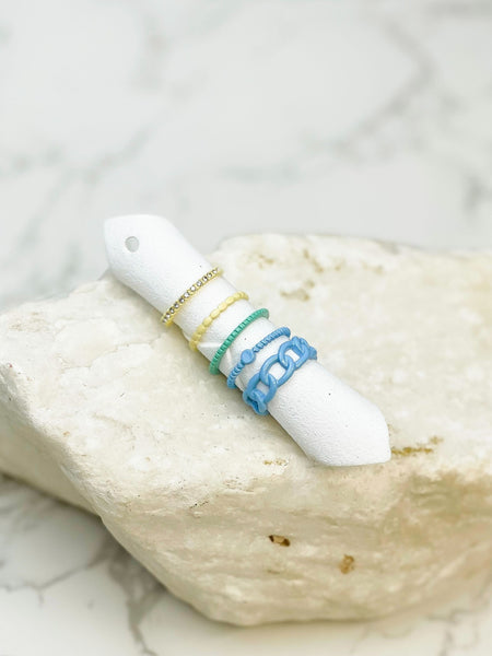 Bright Enamel Ring Sets