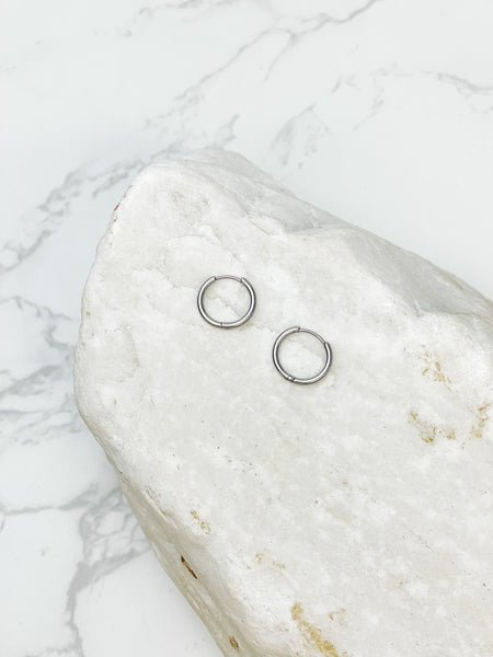 Stainless Steel Hoop Earrings