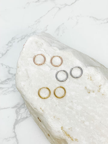 Stainless Steel Hoop Earrings