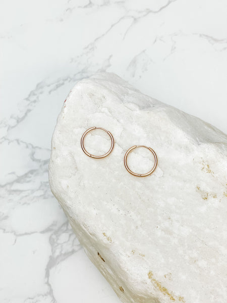 Large Stainless Steel Hoop Earrings
