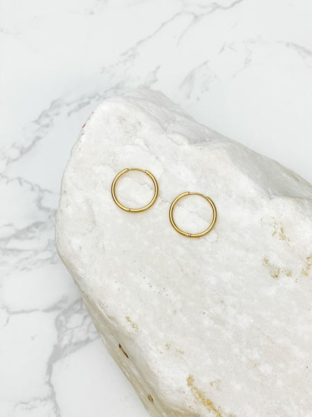 Large Stainless Steel Hoop Earrings