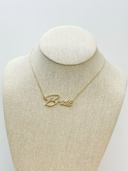 Pearl-Studded 'Bride' Necklace