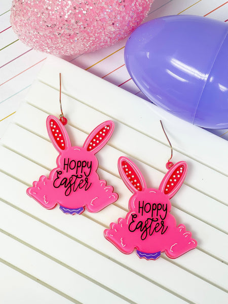 'Hoppy Easter' Bunny Dangle Earrings