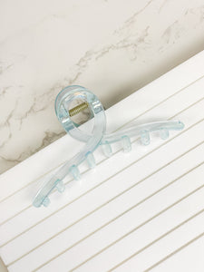 Iridescent Oval Claw Clips