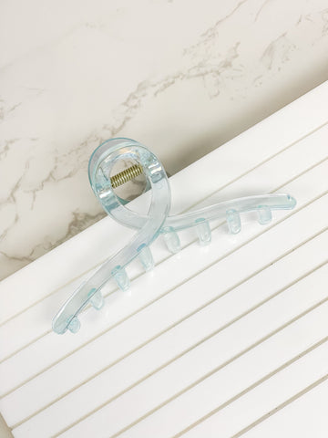 Iridescent Oval Claw Clips