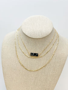 Stone Gold Layered Necklaces