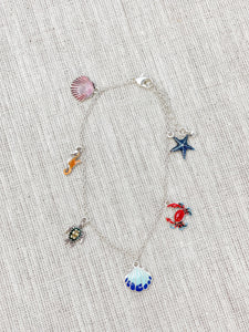 Sea Life Charm Anklet