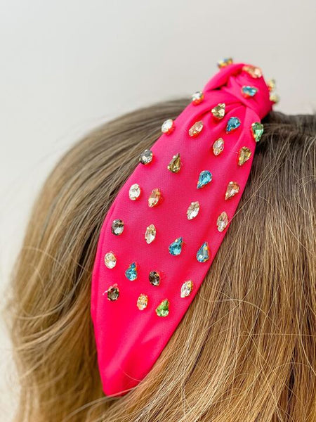 Top Knot Multi Crystal Headbands