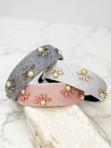 Pearl Flower Headband