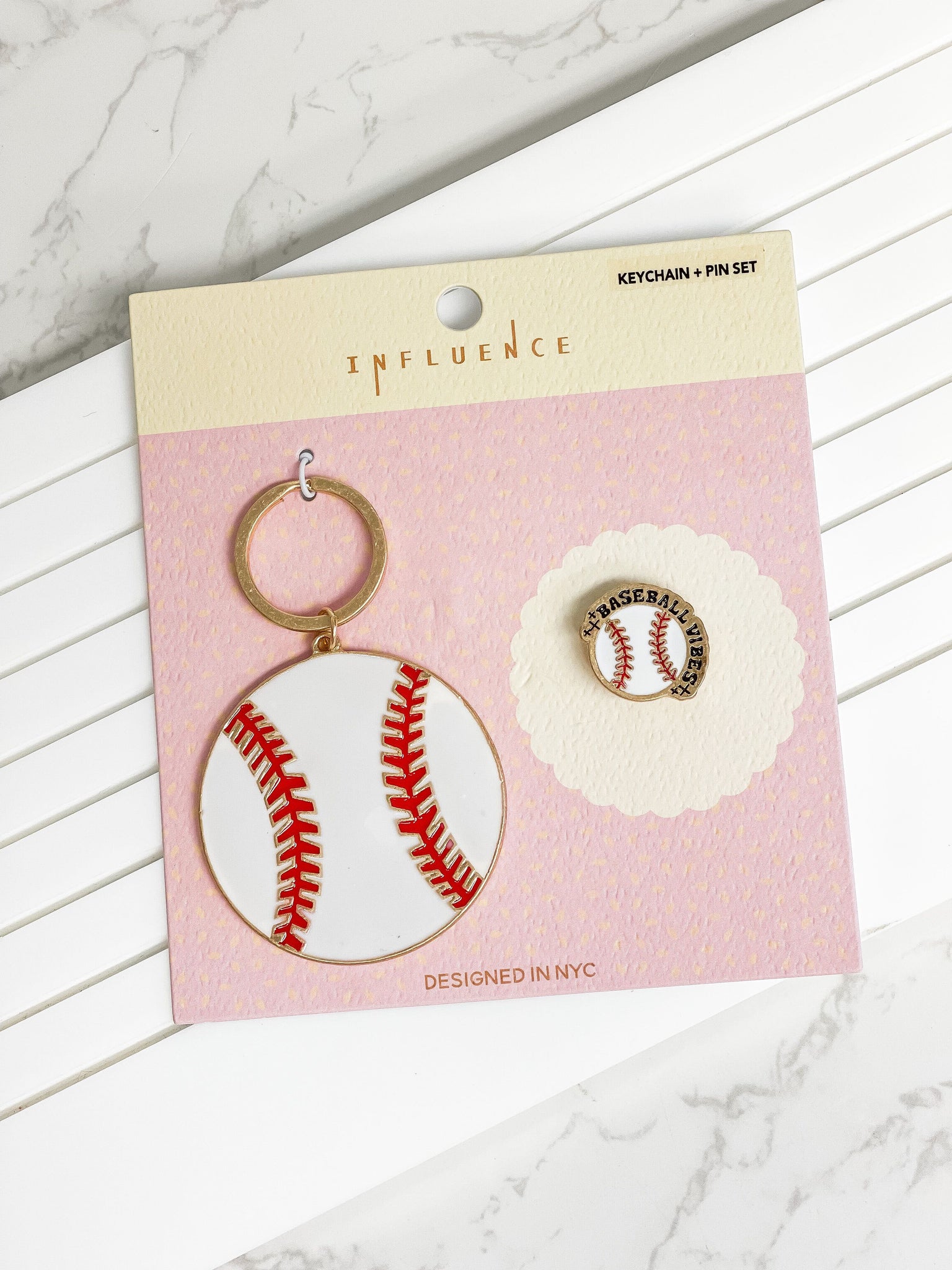 Sports Enamel Key Chain & Pin Sets