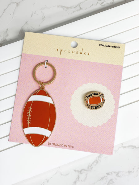 Sports Enamel Key Chain & Pin Sets