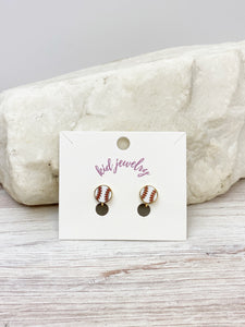 Kids Clip On Sports Stud Earrings