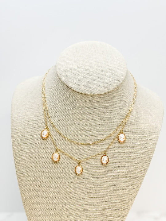 Layered Cameo Necklace