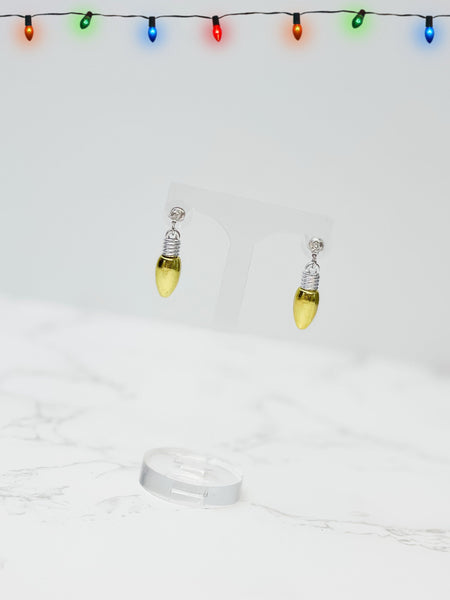 Christmas Light Bulb Dangle Earrings