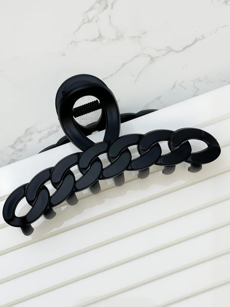 Acrylic Chain Link Hair Clips
