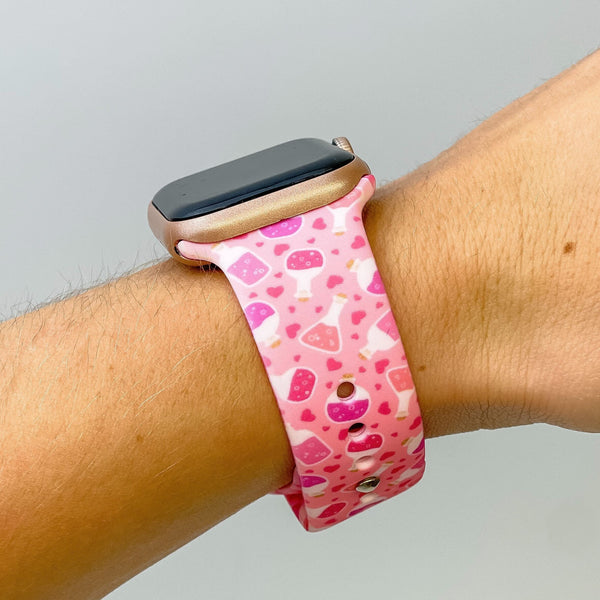 Love Potion Printed Silicone Smart Watch Band
