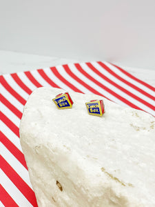 Lunch Box Signature Enamel Stud Earrings
