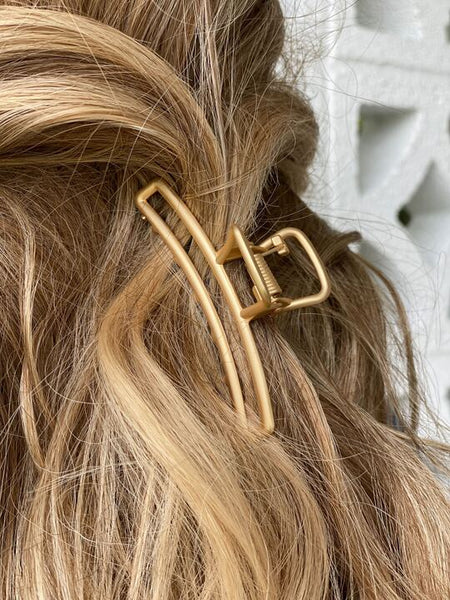 Metal Rectangle Open Claw Hair Clips
