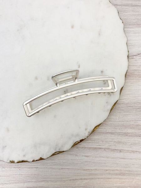 Metal Rectangle Open Claw Hair Clips