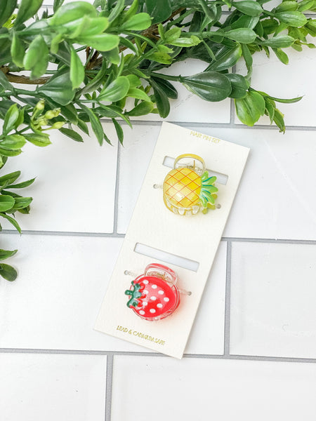 Kids Mini Acrylic Hair Clip Sets