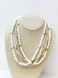 Mixed Multi Beaded Necklaces