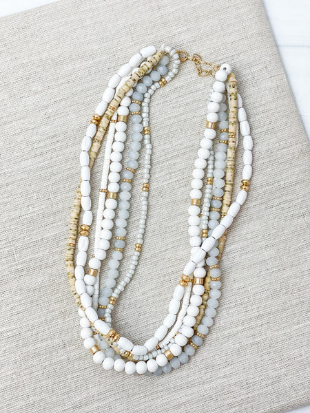 Mixed Multi Beaded Necklaces