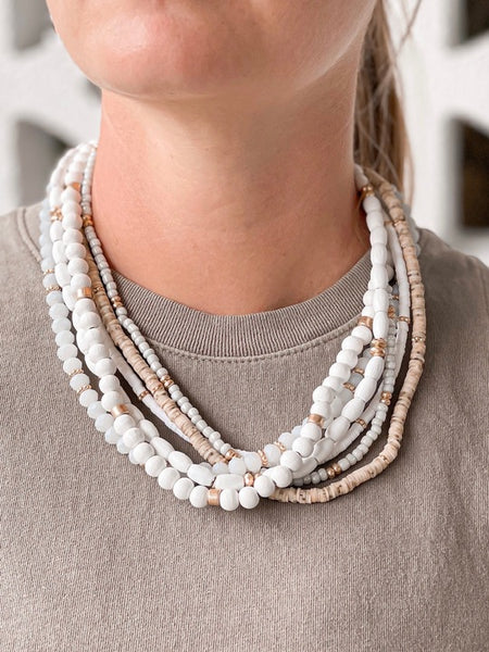 Mixed Multi Beaded Necklaces