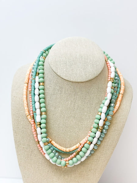 Mixed Multi Beaded Necklaces