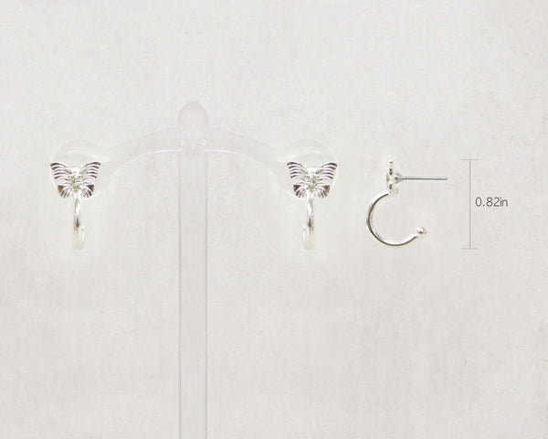 Dainty Butterfly Huggie Earrings
