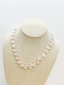 Clear Heart Chunky Necklace