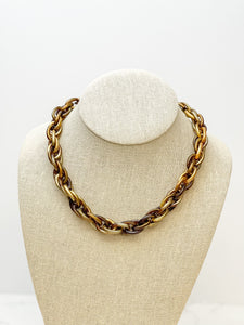 Tortoise Chunky Chain Necklace