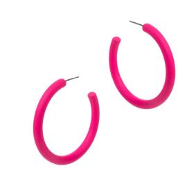 The Classic Enamel Hoop Earrings