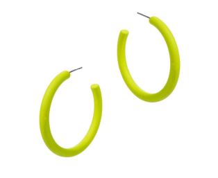 The Classic Enamel Hoop Earrings