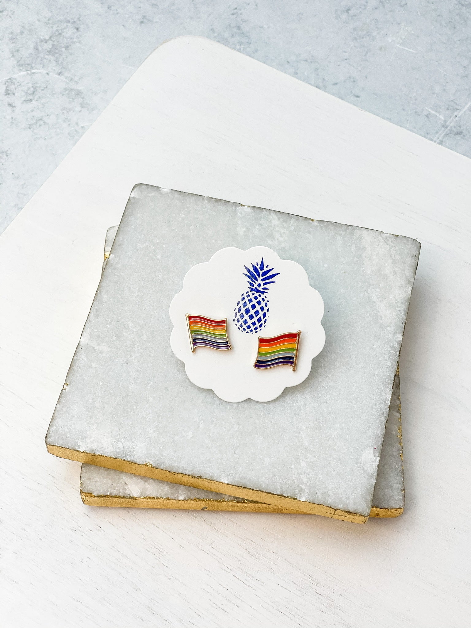 Pride Enamel Stud Earrings