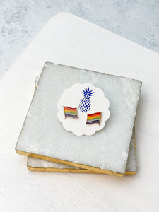 Pride Enamel Stud Earrings