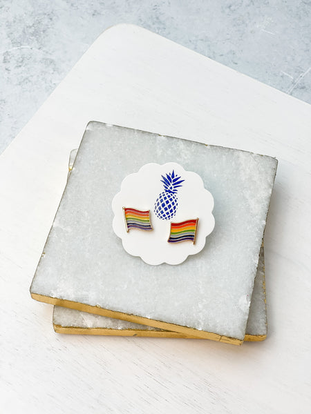 Pride Enamel Stud Earrings
