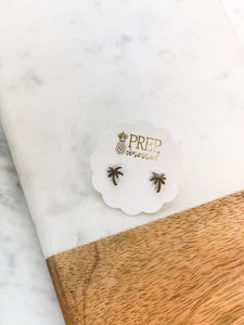 Palm Tree Stud Earrings